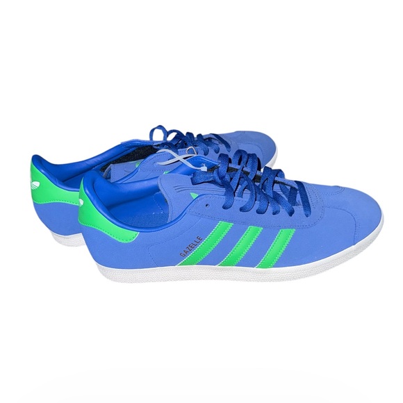 adidas Gazelle Suede Sneakers in Blue & Green - Picture 3 of 4
